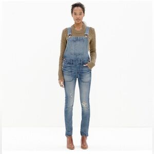MADEWELL Women’s Skinny Overalls in Adrian Wash Size Medium